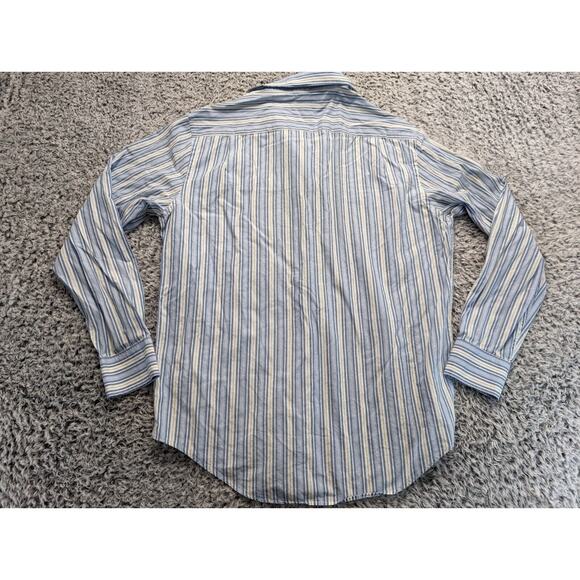 Banana Republic Shirt Men Medium Blue Stripe Classiccore Preppy Minimal Casual - Picture 5 of 7